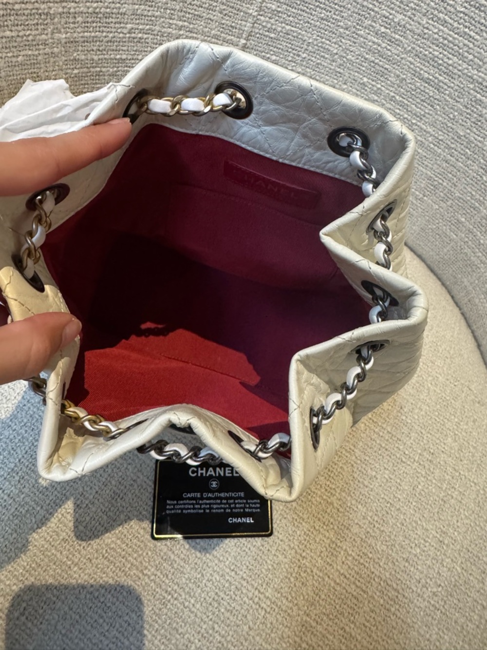 CHANEL Gabrielle Backpack Aged Lambskin Leather - Picture 5 of 7